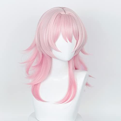 osseoca Mart 7th Cosply Wig Pink 50cm 19inch