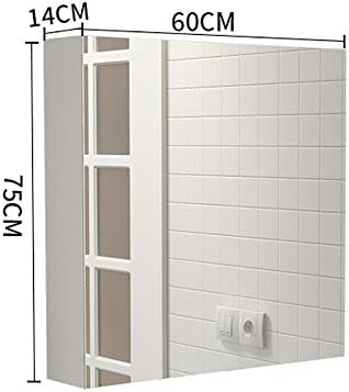 23.6X29.5X5.5 nordijsko Drvo vodootporan ormar za kupatilo ogledalo za kupatilo kutija za ogledalo protiv magle