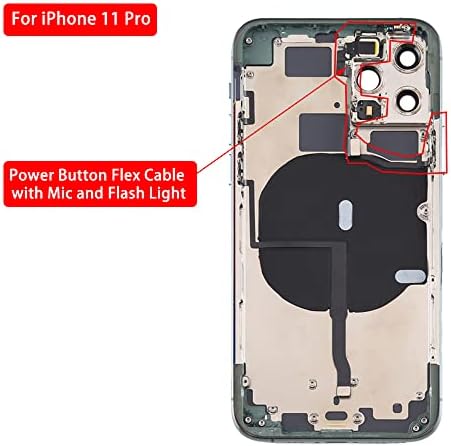 Dugme za napajanje Flex kabl za iPhone 11- ON / ON / OFF tastatura i lampica za bljesak sa metalnim