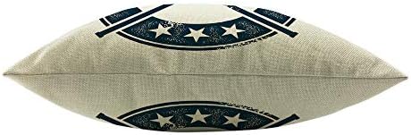 Mugod Lacrosse Backi jastuk Vintage Marke uzorak kaciga Lacrosse Sticks Star Mornarsko plavo