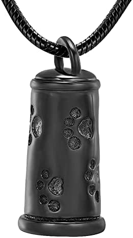 PINOXI toranj oblik nehrđajućeg čelika spomen urna nakit-pas / mačka Paw Print sahrana kovčeg kremiranje privjesak