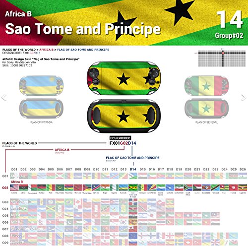 Sony PlayStation Vita dizajn kože zastava Sao Tome i Principe naljepnica naljepnica za PlayStation Vita