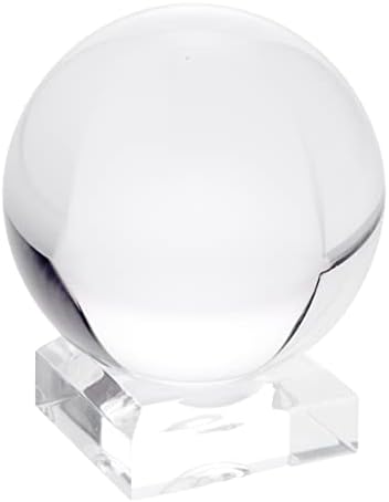 Plymor Clear Akrilska kvadratna baza s udubljenim krugom za držanje jaja, mramora, lopte ili sfere, 2 w x