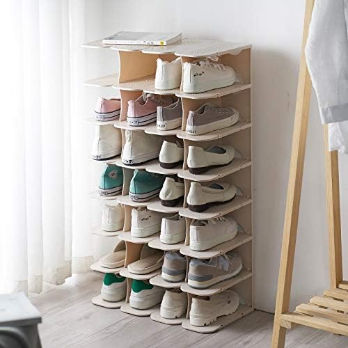 WSZJJ 6-slojevi sklopivi vješalica za cipele kreativna stackalica za obuću prostora za uštedu garderobe Skladišni