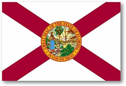 Naljepnica branika odbojnika zastava Floride za zastavu naljepnice za šalice, tumetre, automobile, vozila, laptop, prozore, kamione i hladnjake 5 x 3.3