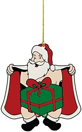 Santa Butt Bell Ornament 2022 Smiješni božićni ukrasi Božićni ukrasi trijema na otvorenom Garland