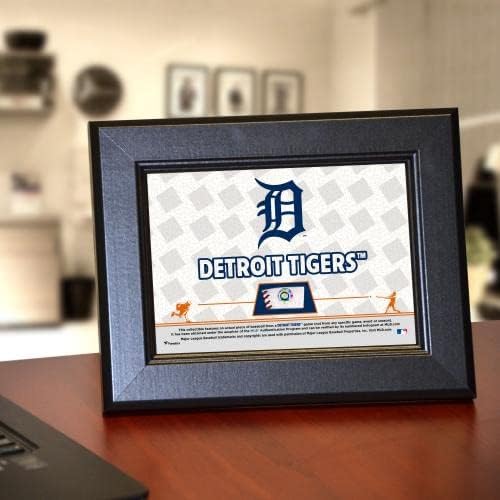 Detroit Tigers uramljeni 5 X 7 retro stilskih kolaž sa komadom baseball - MLB igra polovne