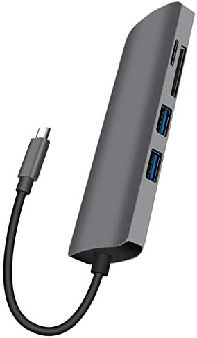 Homeriy USB C priključna stanica Adapter Multi-port-C Expander Multi USB 3.0 u HD 4K RJ45 adapter čitač