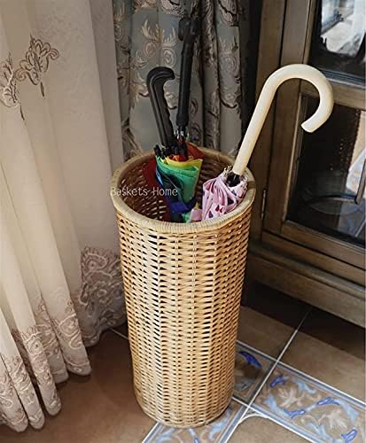 Štand od LXDZXY, štand kišobrana ručno tkani bambus i rattan, multifunkcionalna kišobranska korpa