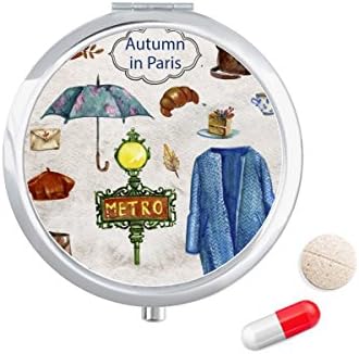 Dress Umbrella France Life Pill Case Džepna Kutija Za Pohranu Lijekova