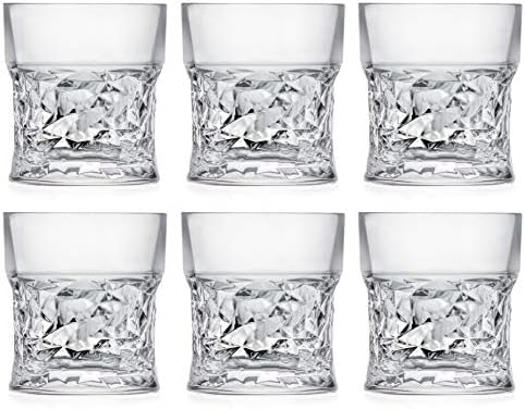 Čaša - dvostruka staromodna-Set od 6 čaša - dizajniranih DOF čaša - za viski - burbon - naočare
