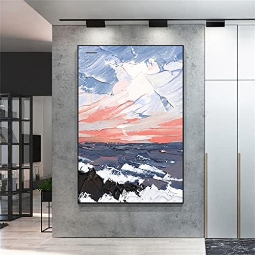 XJJZS šareno nebo okeansko ulje velika veličina ručno oslikano apstraktno slikarstvo Home Decor