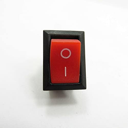 Rocker gumb 2pin nosač 6a 250V, 10A 125V uključen / isključivanje / na prekidaču spst 21x15mm crveno