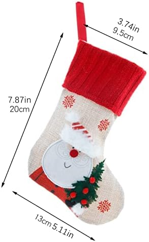 Božićni ukrasi Granični božićni crvene čarape Netkani pokloni Božićne privjeske božićne stablo kit