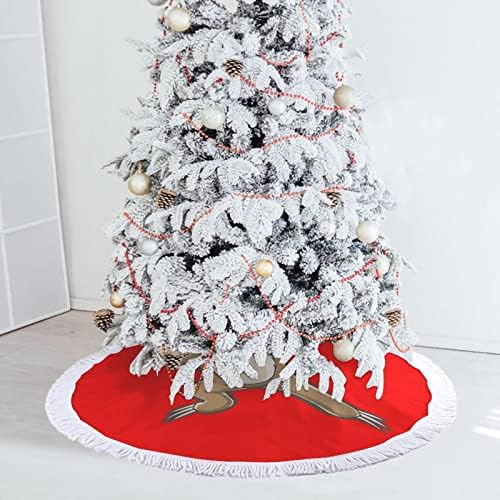 Smiješan zadirkivanje Sloth print božićno suknje sa testerom za sretnu božićnu zabavu pod Xmas stablom