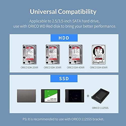 JRDHGRK 2 Bay 3.5 USB3. 0 za SATA RAID HDD priključnu stanicu aluminijumski HDD kućište 36W Adapter za struju