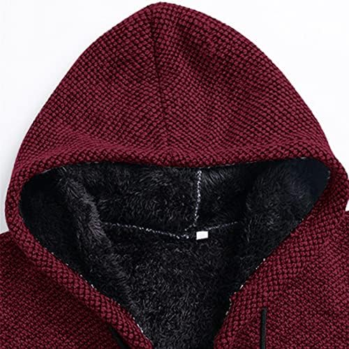 Ubst kardigan džemper za muške, zimske blok blok patchwork toplo pletena jakna patentni patentni patentni patki