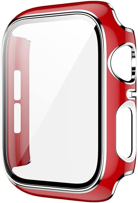 Maalya Staklo + poklopac za Apple Watch Case 45mm 41mm 44mm 40mm Dva boja Zaštitni zaslon Zaštitni