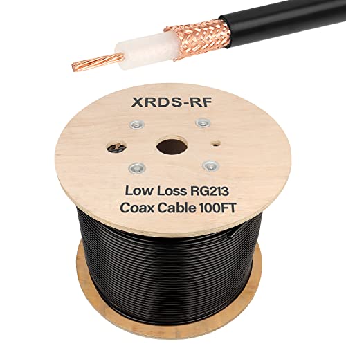 XRDS-RF RG213 koaksijalni kabl 100ft 50 Ohm nisko slabljenje RG213 kabl gola bakrena pletenica zaštita RG213