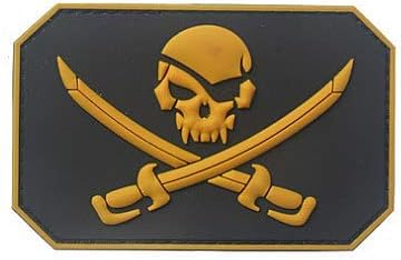 Pirate flag lubanja JOLLY ROGER Vojna kuka taktika MORALE PVC flaster