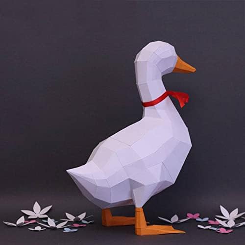 WLL-DP Duck DIY zanati papira 3D papirna skulptura za navlake ukrasi kreativni papir trofejni geometrijski papir