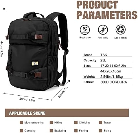 PAK 25L / 35L ruksak za putovanja, planinarenje bakpa za spajanje backpack-a za nošenje ruksaka za žene i muškarce