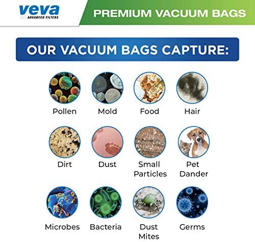 30 pakovanja VEVA Premium SuperVac vakuumske torbe tipa C kompatibilne sa Kenmore Sears usisivačima