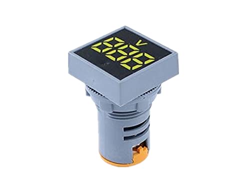 PCGV 22mm Mini digitalni voltmetar kvadrat AC 20-500V voltni tester za ispitivanje napona Merač LED