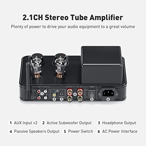 Fosi Audio T3 Hi-Fi cijev Amplifier klasa AB 2.1 CH Bluetooth 5.0 slušalice Amp