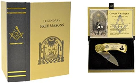Treasure Gurus Master Besplatno Mason George Washington Foliging džepni nož