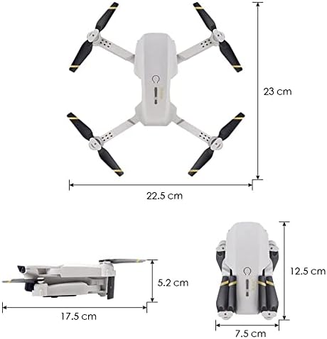 Ujikhsd Sklopivi bespilobi sa 4k HD kamerom za odrasle, RC Quadcopter, nadmorske visine, režim