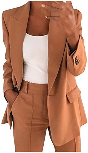Ženske blistave i odijelo Jakne Profesionalna odjeća Otvorena prednja jakna 2023 Modni blazer