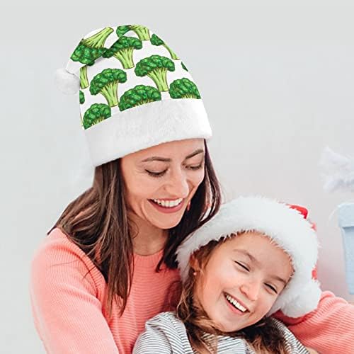 Zeleni brokoli Božić šešir meka pliš Santa kapa Funny Beanie za Božić Nova Godina svečana zabava