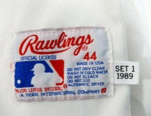 1989 Kalifornija Angels Sherman Corbett 36 Igra izdana bijeli dres ASG Patch 38 - Igra Polovni MLB dresovi