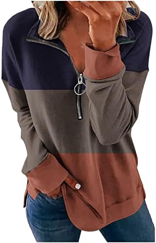 Pulover za ženska duks bluza vrhova uzročno labavi dugi rukav pad dugih rukava, labave majice bluza vrhova stilskih