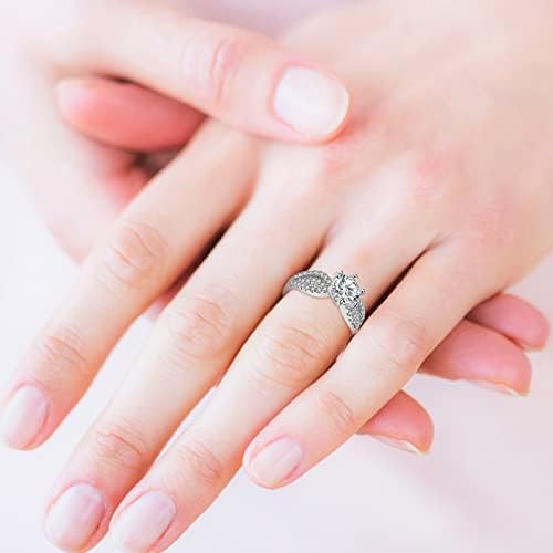 Žene Vintage Godišnjica vjenčanja Prsten Prsten Poklon Nakit Žene Spuštajni prsten za blistavo za žene