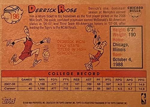 2008 varijacije topps Derrick Rose Rookie Card