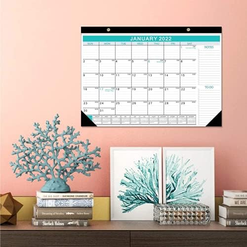 Tenbroman Desk Pad Kalendar, Juli. 2021-decembar. Kalendar sa visećim stolom za 2022. veliki