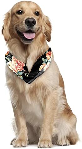 Dekorativni elegantni pseći Bandani sa cvjetnim uzorkom,2 pakovanja Meki perivi šal za kućne ljubimce