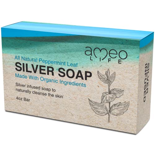 AMEO Life Peppermint & organska lavanda Silver soap Bundle-30 ppm Silver-4 oz