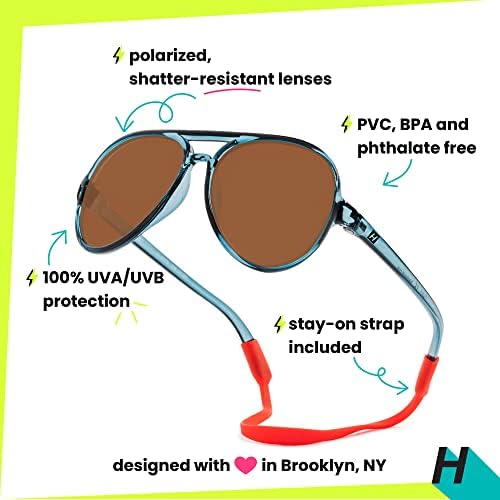 Hipsterkid polarizovane naočare za bebe sa remenom za dojenčad/malu djecu | fleksibilan okvir, UV