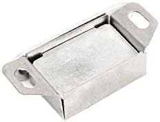 X-Dree ormaretni otvor srebrni ton od nehrđajućeg čelika magnetni ulov nosač za zaustavljanje (Puerta del Gabinete