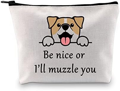 Jxgzso smiješan pas poklon budi lijep ili ću tezgliti Kozmetička torba VET tech torbica sa patentnim zatvaračem
