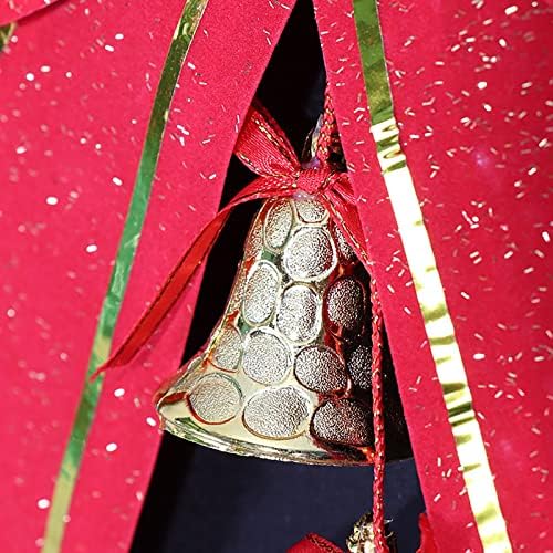 Klubovi ukrase božićne stabla ukras crvena velika luk 13cm sa zvono privjesnim božićnim vezama
