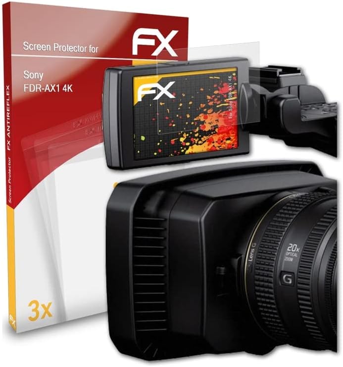 Atfolix zaštitni ekran Kompatibilan sa Sony FDR-AX1 4K Zaštitni film, protiv reflektirajućim i udarnim