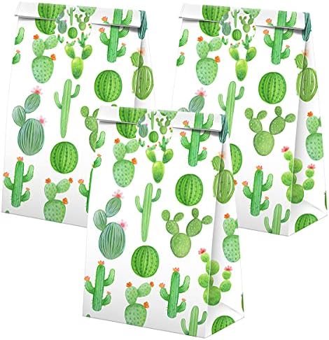 BonBeeDesign Cactus Party favorizira torbe sa slatkišima sa naljepnicama - Fiesta goodie torbe za poklon poslastice