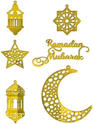 Aboofan Ramadan Mubarak Banner Gold Ramadan Kareem ukrasi za dom Eid Ramadan Mubarak Festivalskog materijala