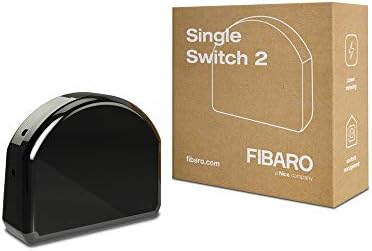 FIBARO Single 2 Z-Wave Plus Relejni prekidač 1X2, 5kW, za jedan uređaj, Crni