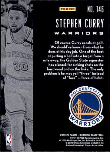 2019-20 Panini Illusions Emerald 146 Stephen Curry Zlatni državni ratnici NBA košarkaška trgovačka