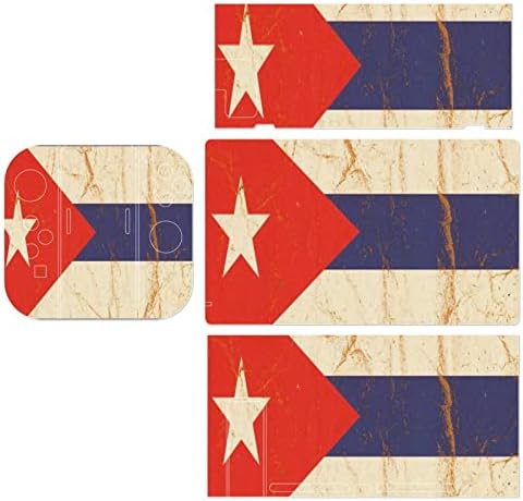 Zastava Kube na zgužvanom papiru naljepnica za zaštitni film za kožu zaštitnik igre Full Wrap kompatibilan